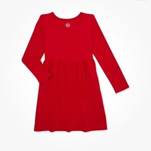 New Wonder Nation Girl’s Solid Red Play Dress Size XL 14-16 NWT